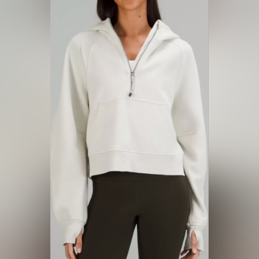 Lululemon Oversized Scuba Half Zip Cropped Hoodie